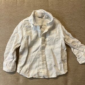 Janie and Jack White Button Down Shirt